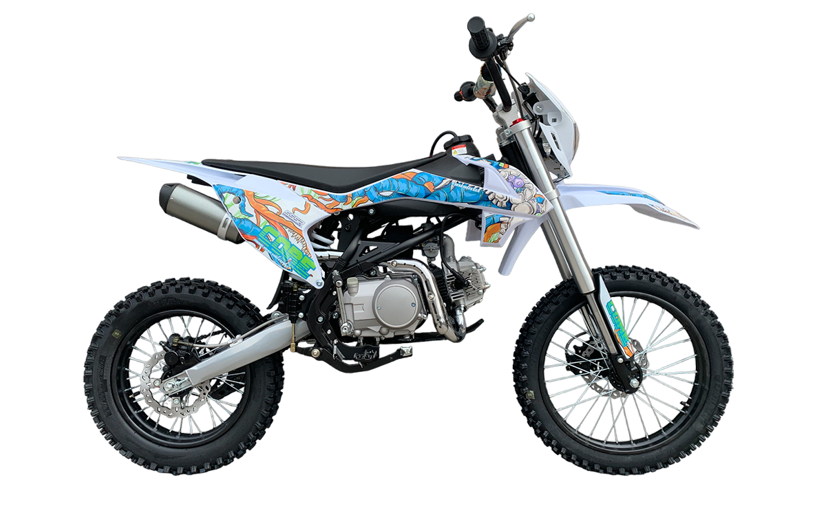 Питбайк SSSR Core 125 Semi-Auto 17/14 Blue White Monster